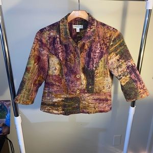 Cold water creek beautiful multicolored blazer. PL